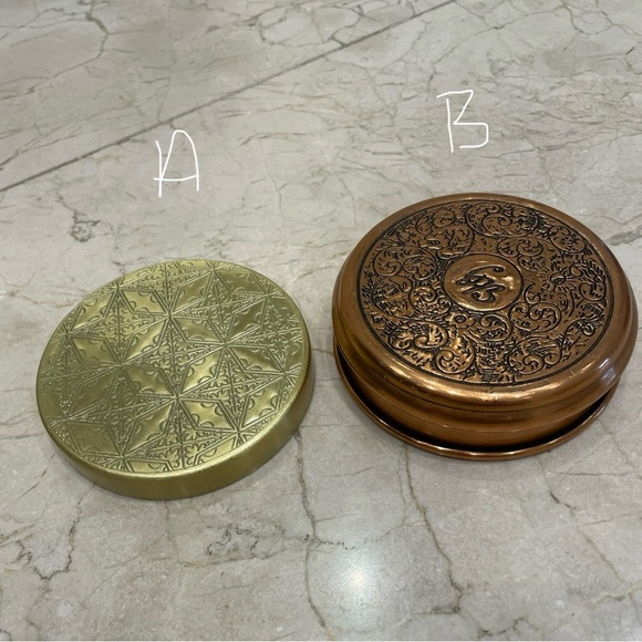 Various empty Capri Blue Anthropologie candle vessels - Picture 7 of 9